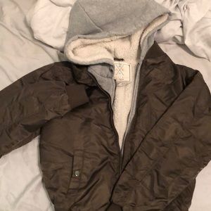 Olive Green Bomber Jacket